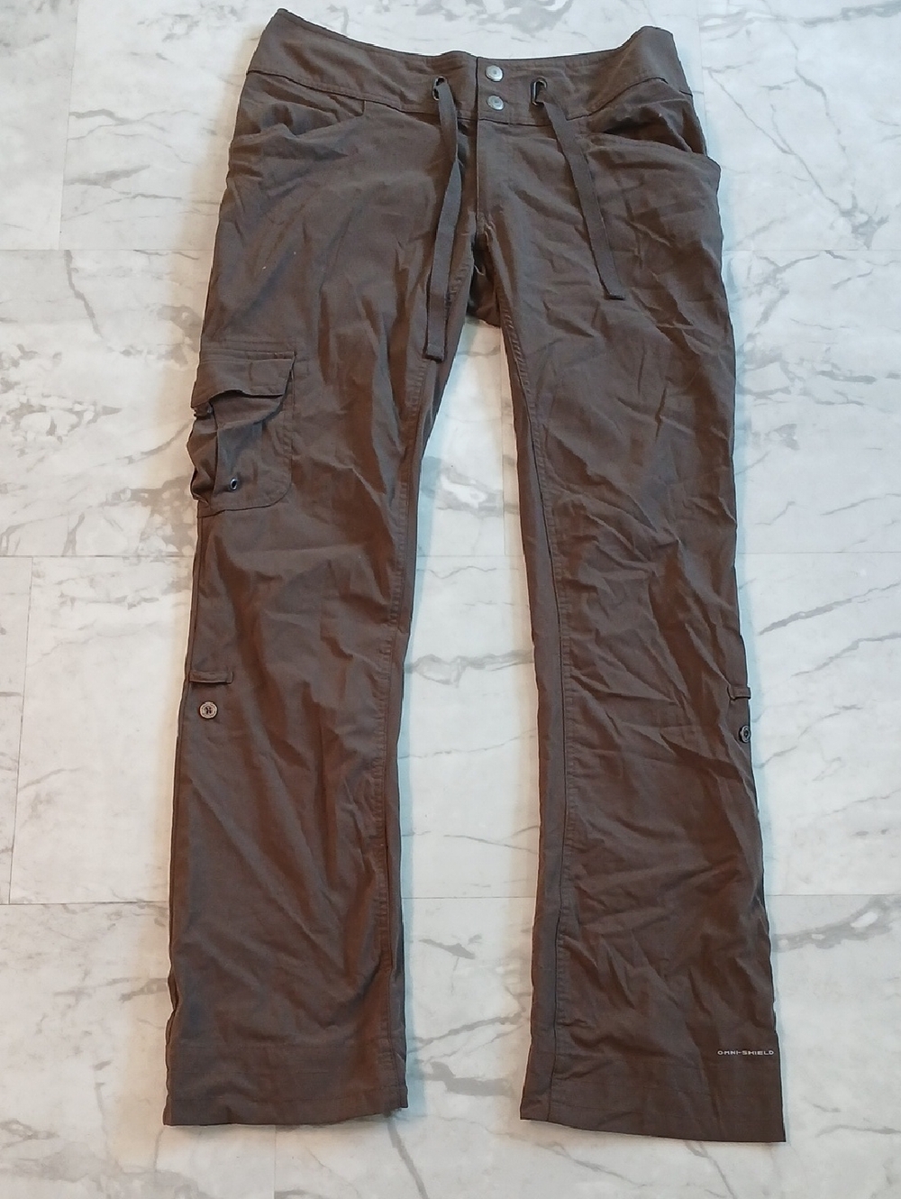 Columbia Womens Brown Cargo Hiling Pants with Utility Pockets Size 8